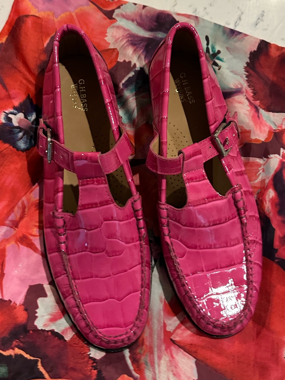 NWT G.H. Bass Mary Jane Weejuns - Pink - Picture 5 of 6